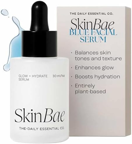 The Daily Essential Co. Blue Facial Serum Oil | For Hydration, Tone, Texture & Clear Skin | 100% ... | Amazon (US)