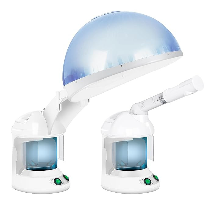 SUPER DEAL Hair Steamer PRO 3 in 1 Multifunction Ozone Facial Steamer with Bonnet Hood Attachment... | Amazon (US)