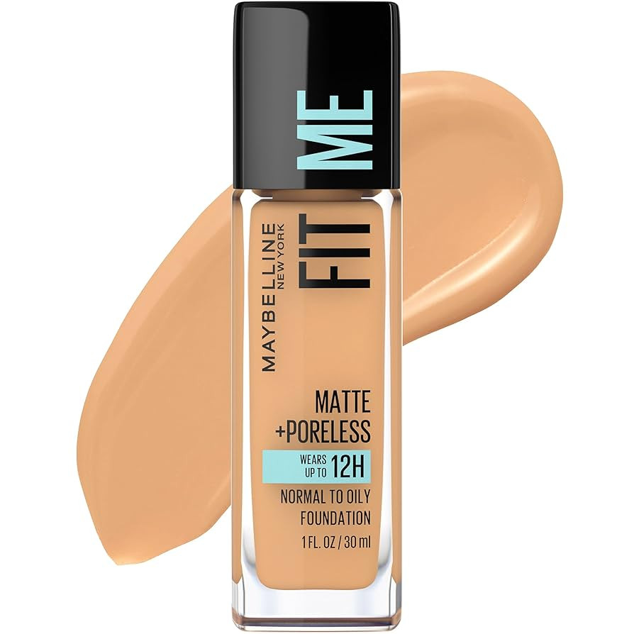 Maybelline Fit Me Matte + Poreless Liquid Oil-Free Foundation Makeup, Sun Beige, 1 Count (Packagi... | Amazon (US)