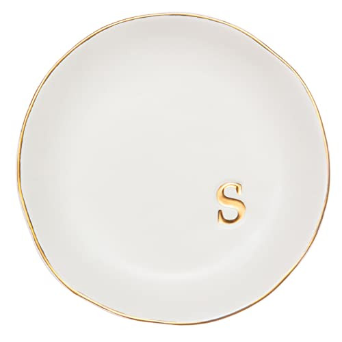 COLLECTIVE HOME - Ceramic Jewelry Tray, Decorative Trinket Dish for Rings Earrings Necklaces Brac... | Amazon (US)