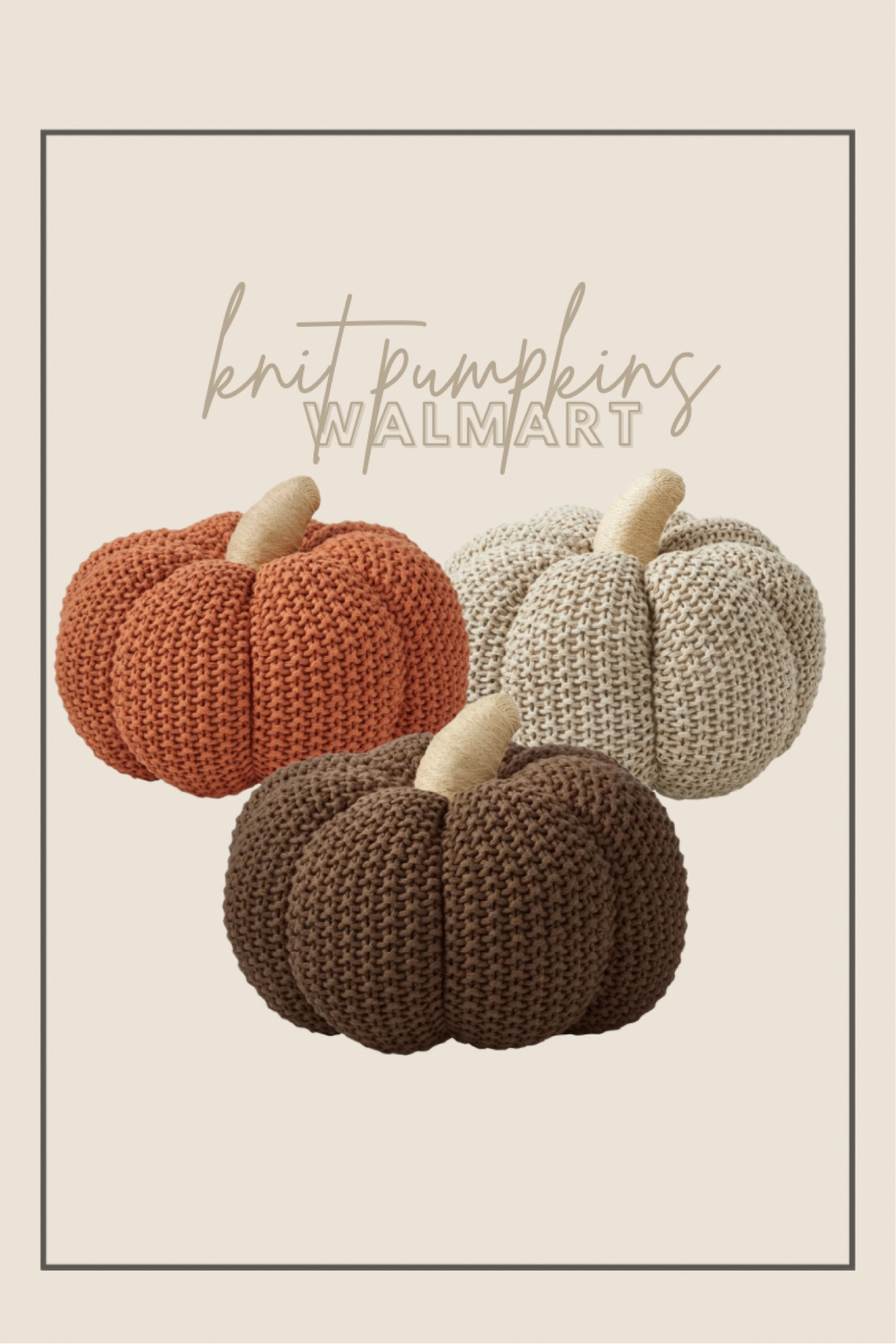 Walmart home fall pumpkin decor. Knit fabrics pumpkin 

#LTKSeasonal #LTKHoliday #LTKHalloween