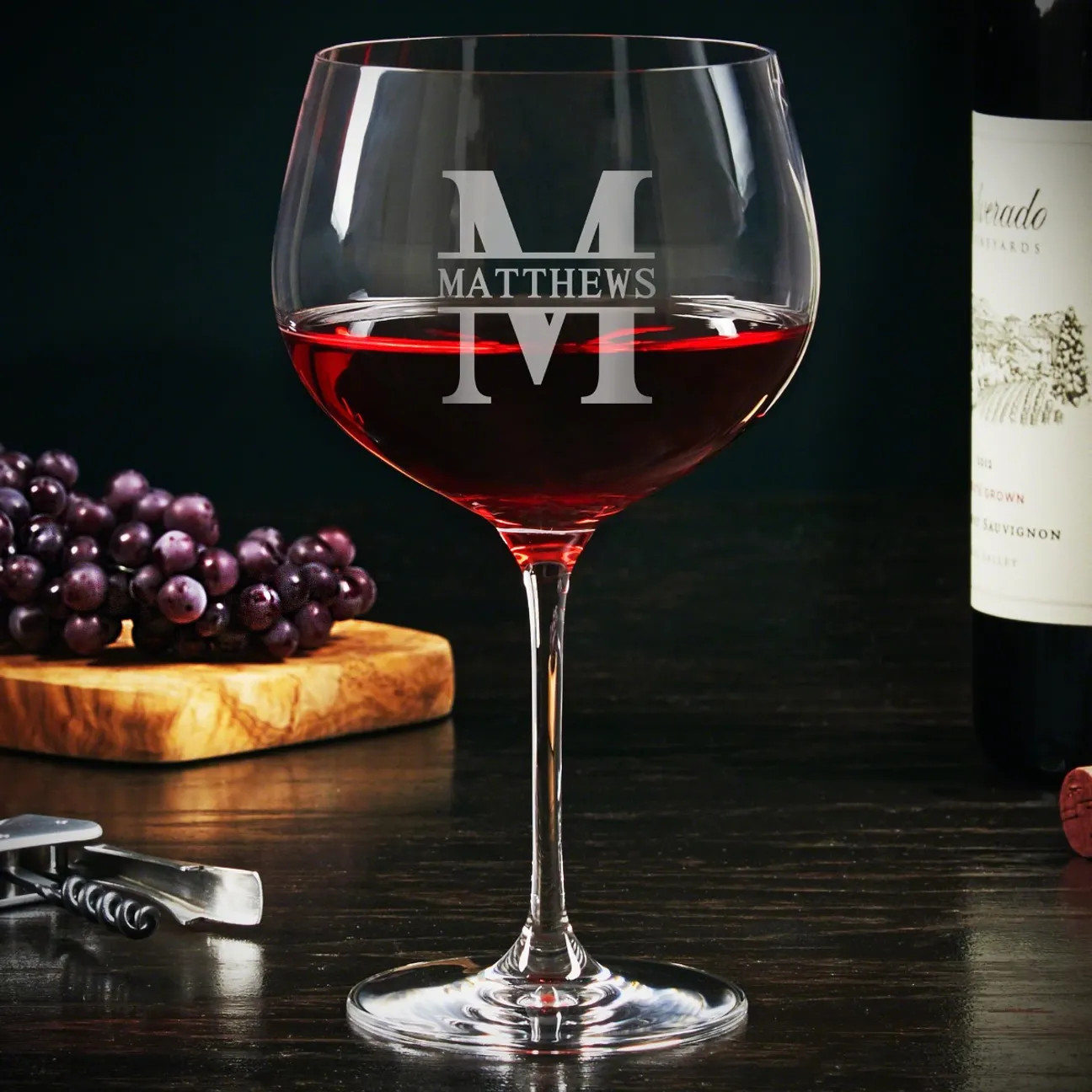 Custom Balloon Wine Glasses Set of 2 | HomeWetBar.com
