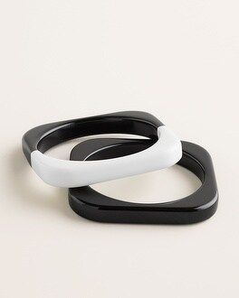 Black and White Bangle Bracelet Set | Chico's
