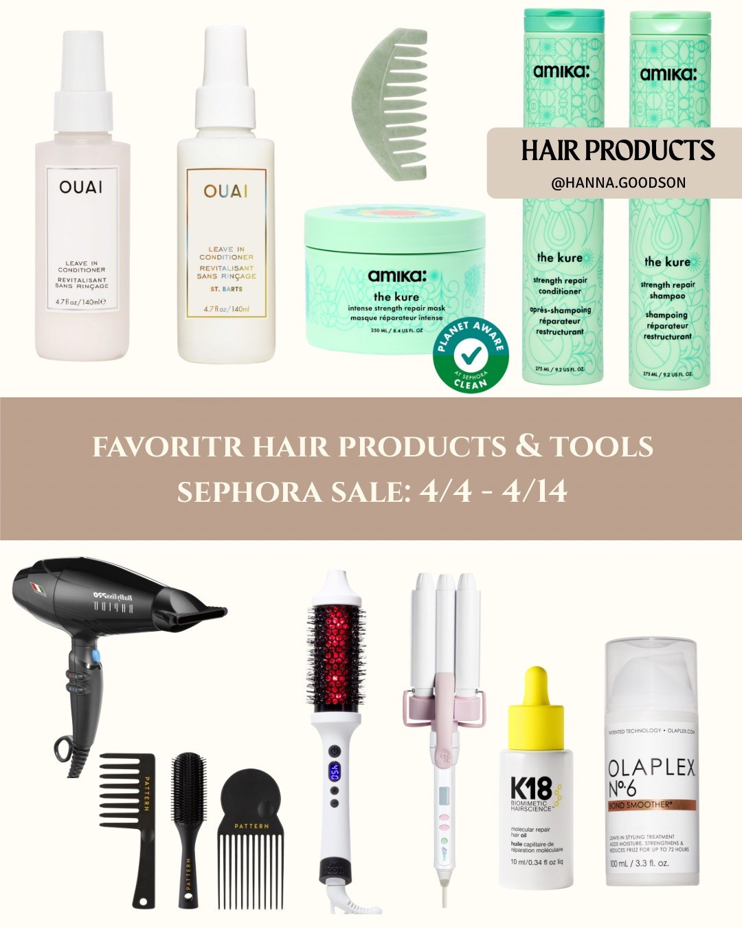 MY SEPHORA SALE HAIR ESSENTIALS ✨ | Sephora Faves for Frizz-Free, Salon-Worthy Styles. Sale on now, 4/4–4/14!

These tools + products are life-changers:
- Thermal Brush:Perfect waves in 10 mins without heat damage.  
- Repairing Mask:Fixes split ends and deeply hydrates colored hair 
- Everyday Hair Necessitates: High quality products to protect and polish your hair 

All on sale vi Sephora each product is linked.

#ShopLTK #SephoraSale #HairEssentials #BlowoutStyle #SalonAtHome #HaircareRoutine #AprilSale

#LTKBeauty #LTKFindsUnder50 #LTKSaleAlert