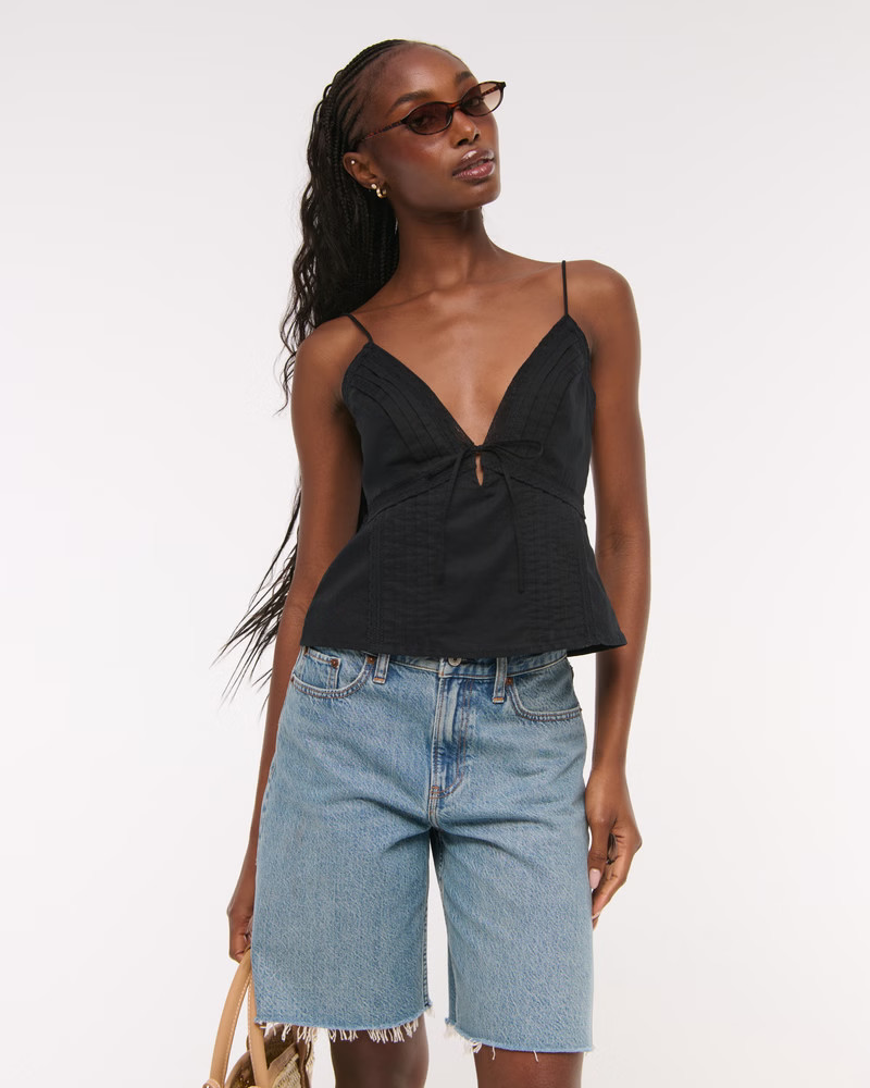 The A&F Bella Tie-Front Cami | Abercrombie & Fitch (US)