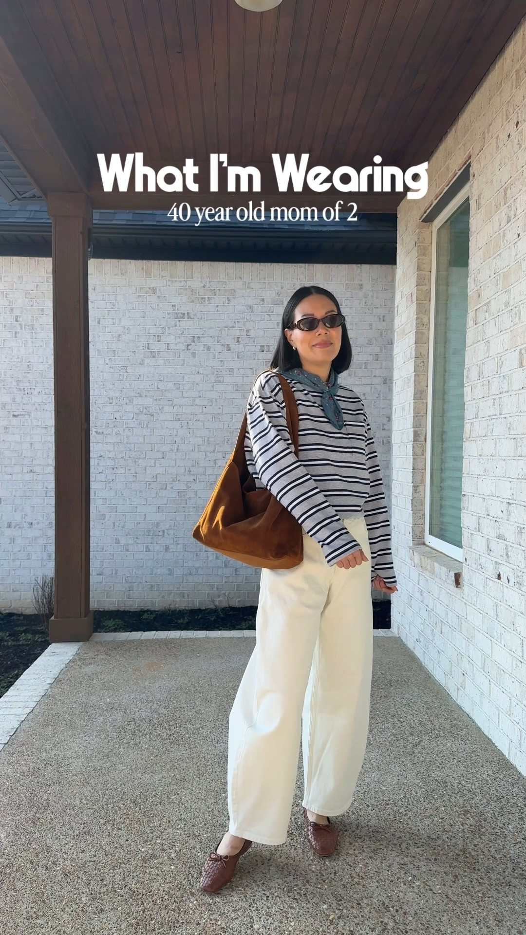 Yes to stripes and yes to a scarf and yes to barrel jeans! Lots of trends in this one but I don’t think it’s too overwhelming, and I like how it turned out.

Wearing a Small in striped shirt, 27x27 in barrel jeans  

#LTKstyletip #LTKover40