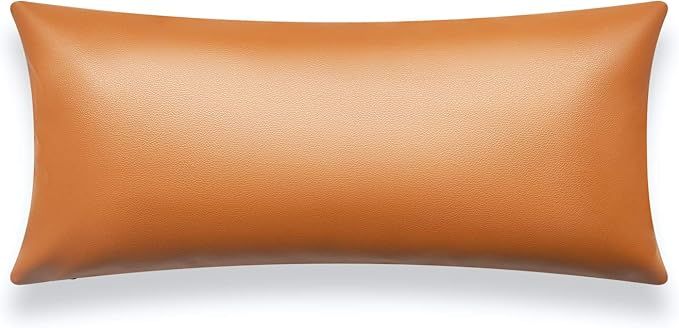 Hofdeco Modern Decorative Long Lumbar Pillow Cover ONLY for Bed, Backyard, Couch, Sofa, Camel Veg... | Amazon (US)