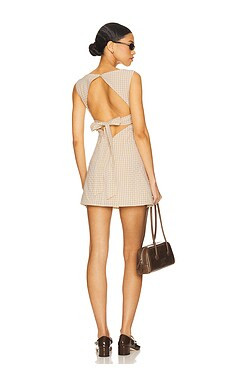 MORE TO COME Maree Mini Dress in Beige from Revolve.com | Revolve Clothing (Global)