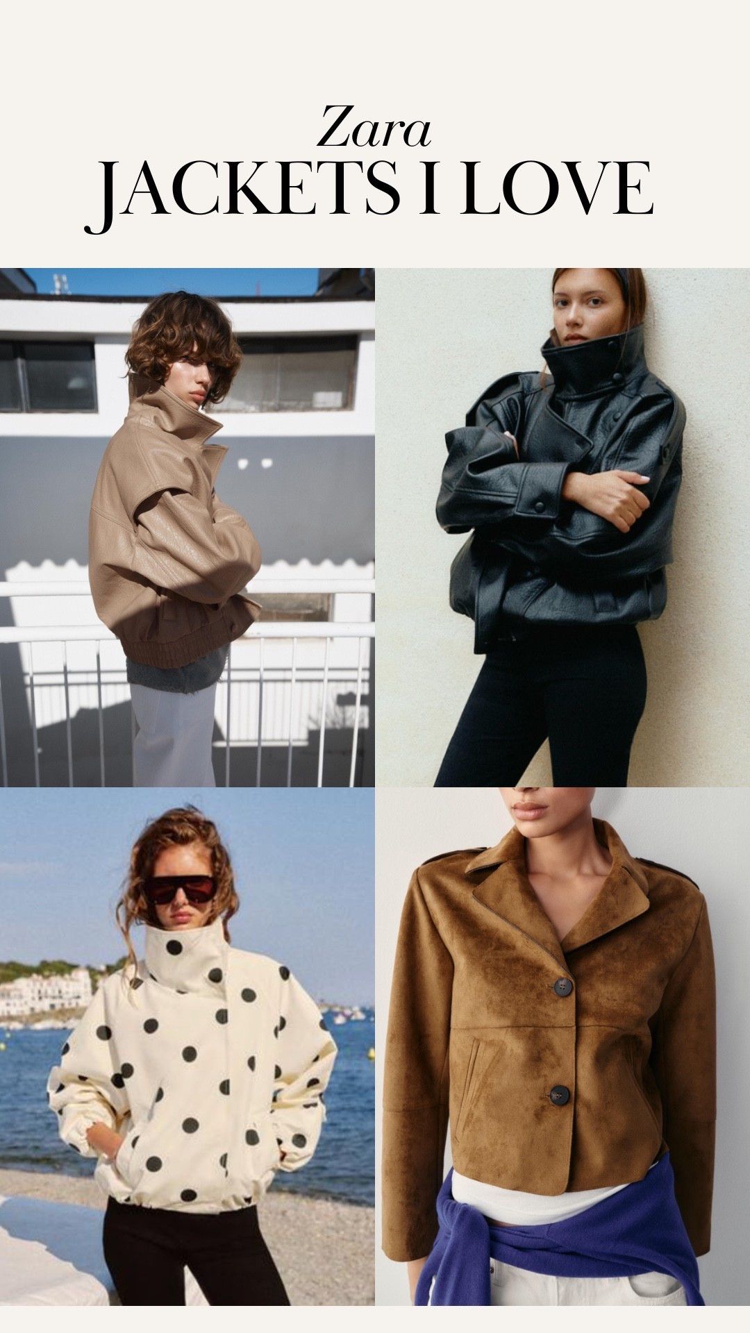 Zara jackets I love! Fall jackets