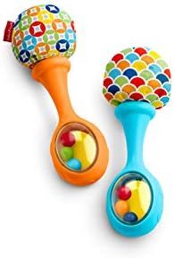 Fisher-Price Rattle 'n Rock Maracas, Blue/Orange [Amazon Exclusive] | Amazon (US)