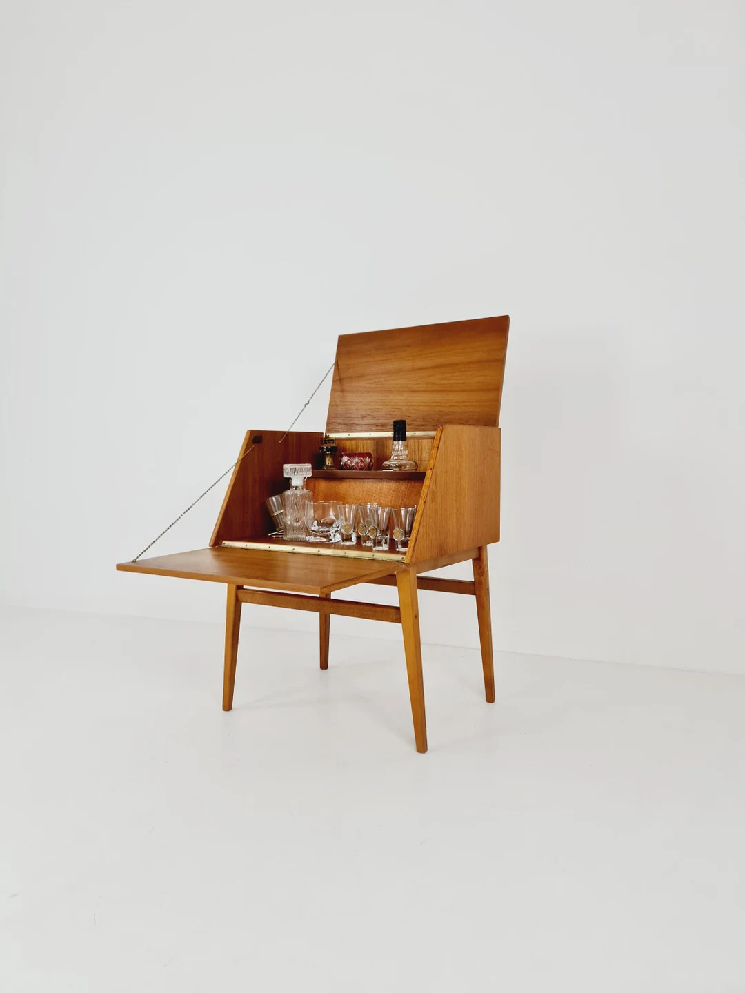 Unique Mid century teak Swedish bar by Stig Bolaget, Malmö, 1960s | Etsy (US)