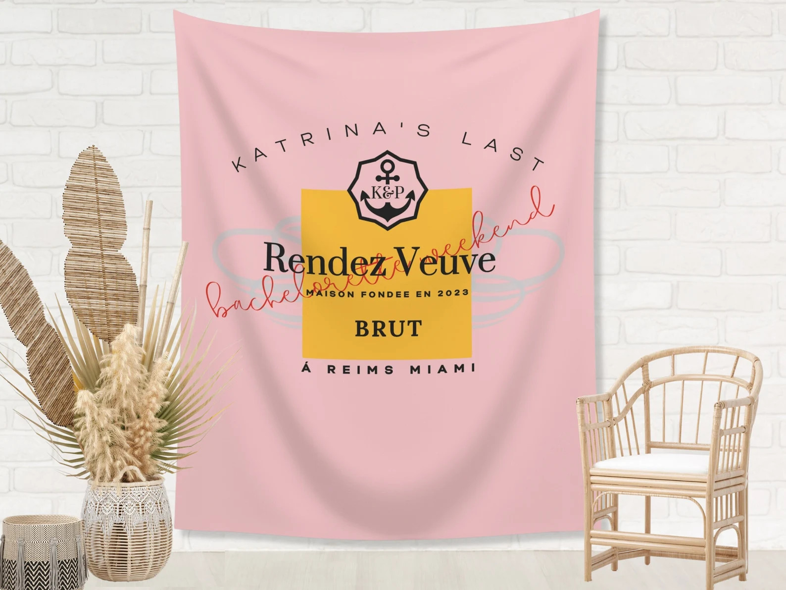 Last Rendez Veuve Bachelorette Weekend Custom Backdrop  - Etsy | Etsy (US)