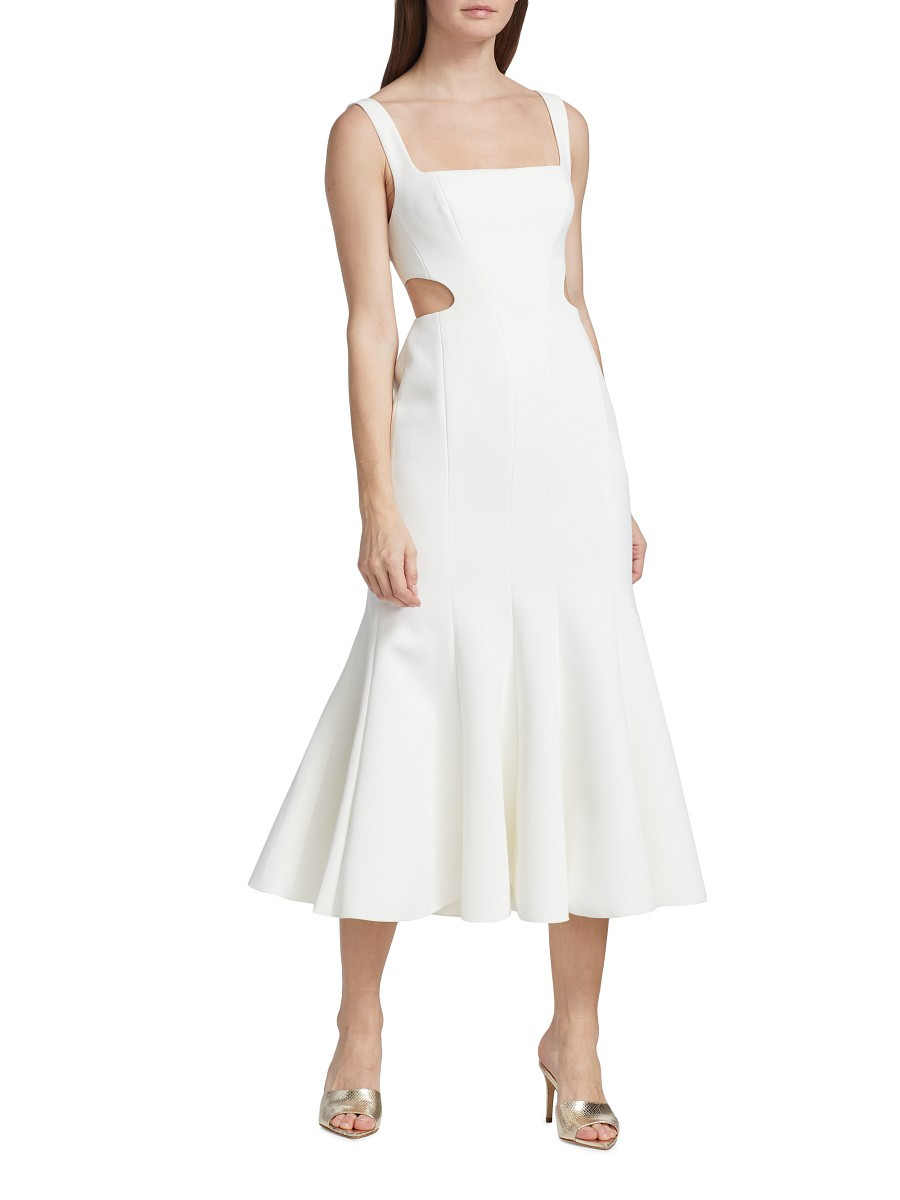 Acler Women's Paracombe Midi-Dress - Cream - Size 4 | Saks Fifth Avenue OFF 5TH