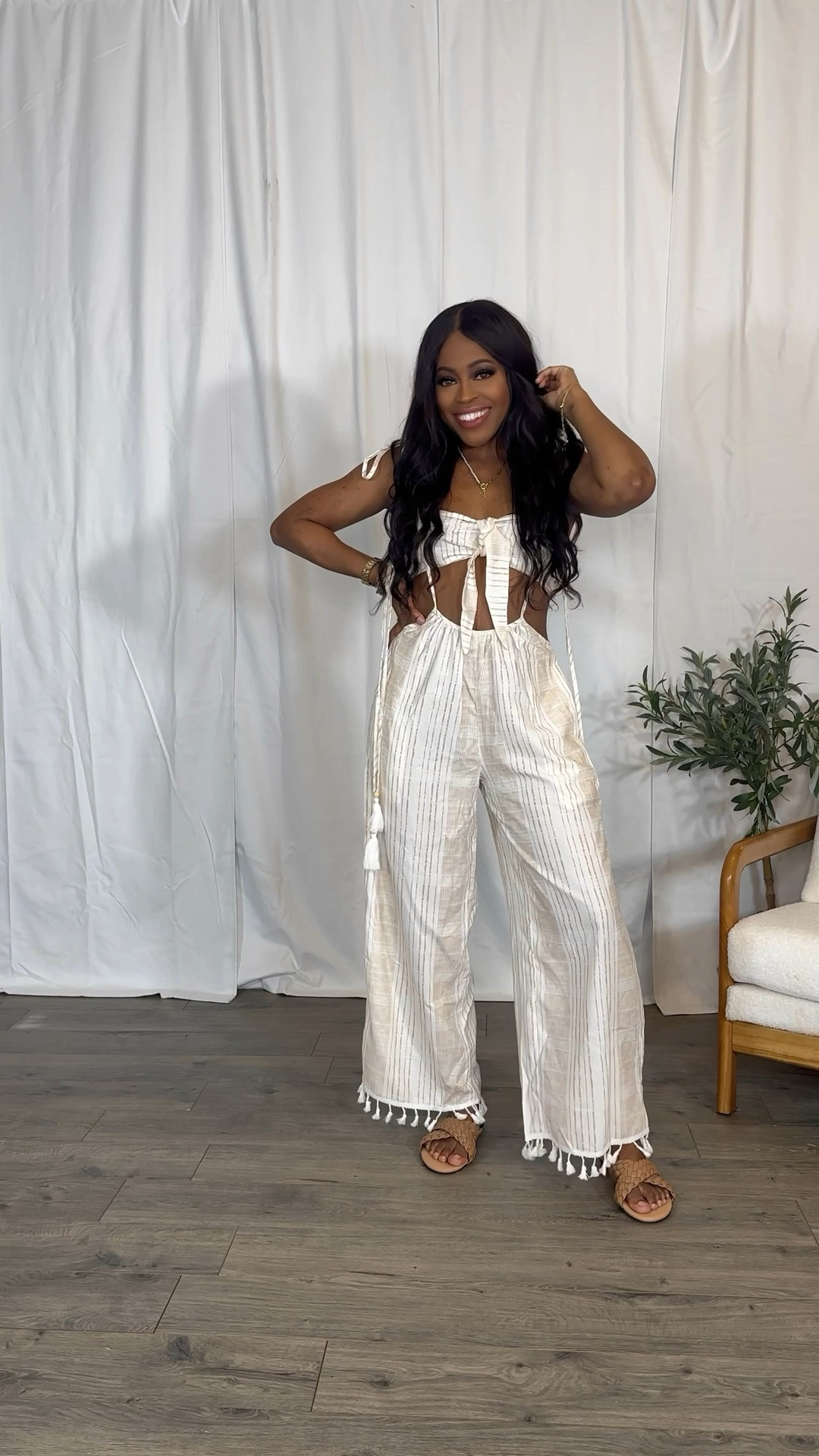 I am 5’4” wearing a size small in this set. The tassel strings are self tying. 




Spring outfits 2026, vacation outfit beach,   Spring outfits 2026, vacation outfit, two piece set for summer, two piece set for spring, beach style, summer outfit, outfit sets for the warm weather 

#LTKootd