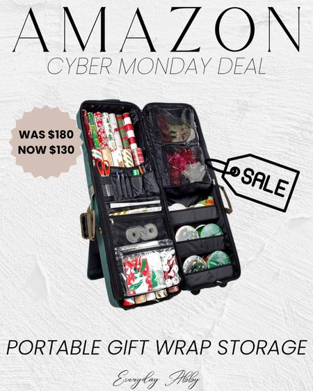 Amazon Cyber Monday Deal - Just ordered this portable organizer on wheels for all my wrapping supplies 

#LTKSeasonal #LTKHoliday #LTKCyberWeek