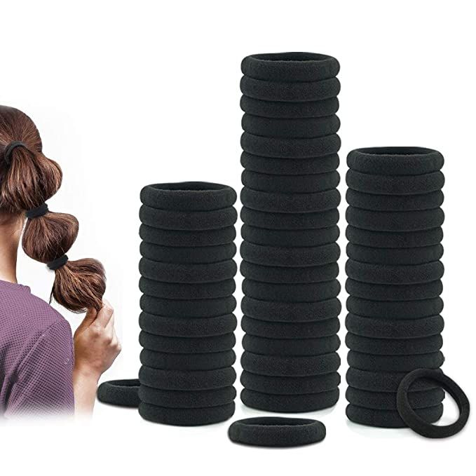 Dreamlover Hair Ties, 50 Pack Black Hair Bands | Amazon (US)