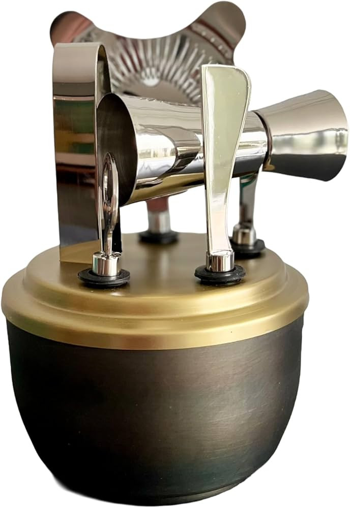 Antique Gold Stainless Steel Cocktail Shaker and Bar Equipment | Antique Gold Bar Tools | Amazon (US)