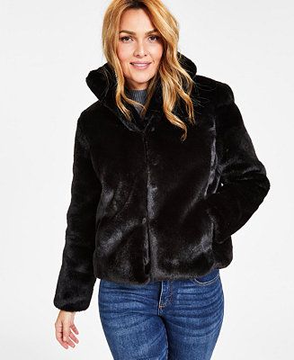 I.N.C. International Concepts Women's Faux-Fur Jacket, Created for Macy's - Macy's | Macy's