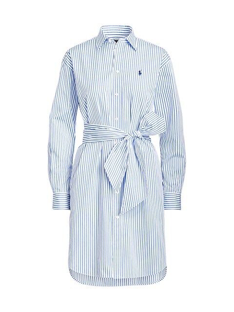 Striped Belted Shirtdress | Saks Fifth Avenue