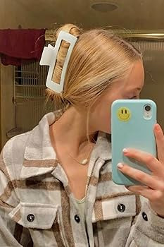 Extra Large Hair Claw Clips for Women, 5 Inch Unbreakable Large Rectangle Claw Clips for Thick Ha... | Amazon (US)