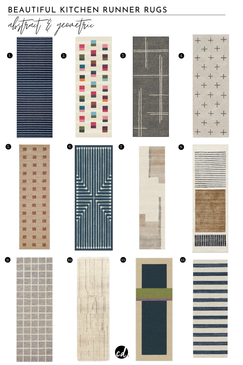 Abstract & Geometric Rug Runners For The Kitchen

#LTKhome