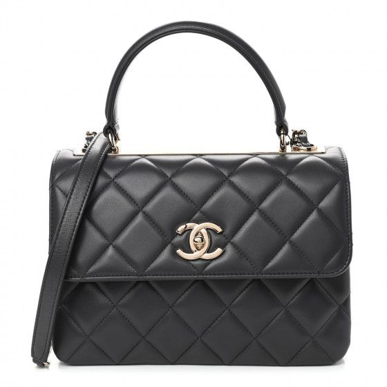 CHANEL

Lambskin Quilted Small Trendy CC Flap Dual Handle Bag Dark Grey | Fashionphile
