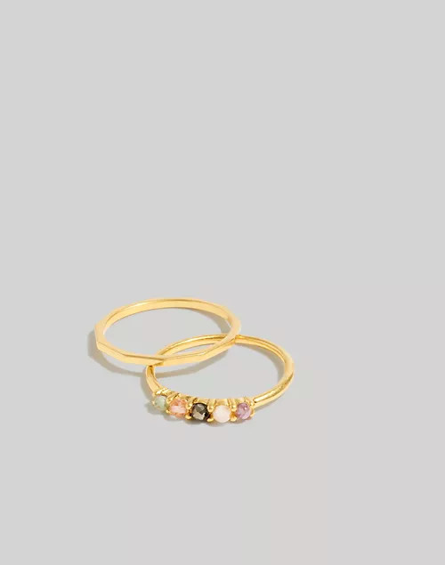 Stone Collection Multi-Stone Skinny Ring | Madewell