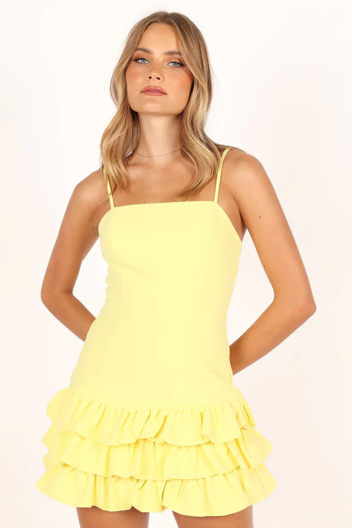 Junee Mini Dress - Lemon | Petal & Pup (US)