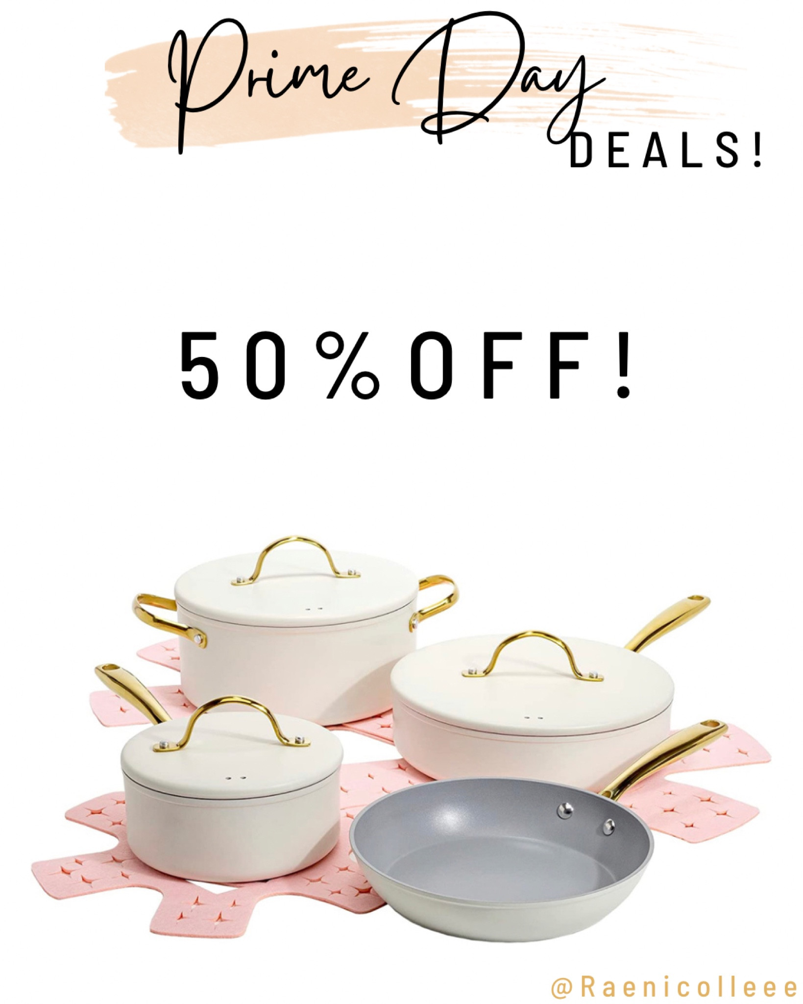 Cream & Gold Pots and Pans Set 50% off! Super affordable and cute! Plus a $10 coupon! 

Prime day, prime day deals, Amazon prime 

#LTKsalealert #LTKxPrimeDay #LTKunder100