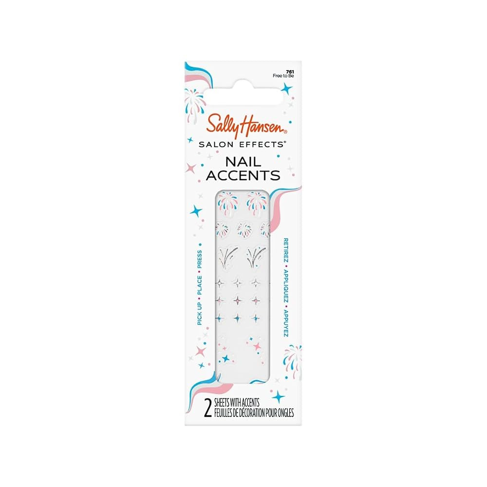 Sally Hansen Pride Salon Effects Perfect Nail Accents, Free to Be, Non-Damaging, Easy to Apply | Amazon (US)