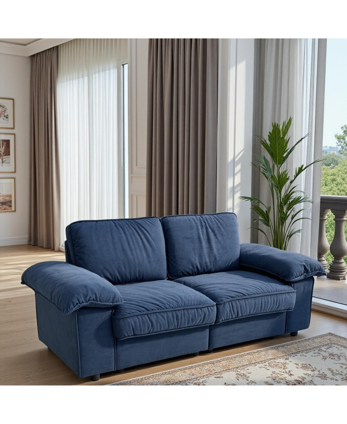 Streamdale Furniture Modern Storage Loveseat Sofa - Small Space Living - Retro blue | Macy's