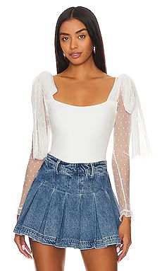 Free People x Intimately FP Tongue Tied Bodysuit In Ivory from Revolve.com | Revolve Clothing (Global)