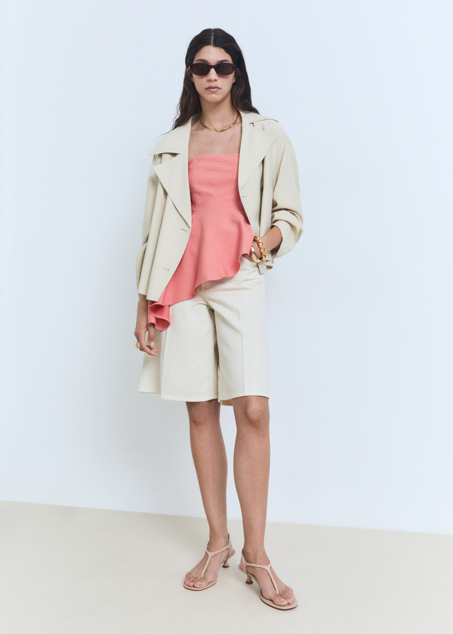 Asymmetrical strapless top - Women | MANGO USA | Mango (US/MX/AU)