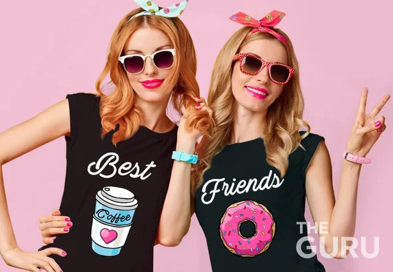 Best friends shirts besties shirt bff shirts best friends matching shirts sister shirts twin shirts  | Etsy (US)