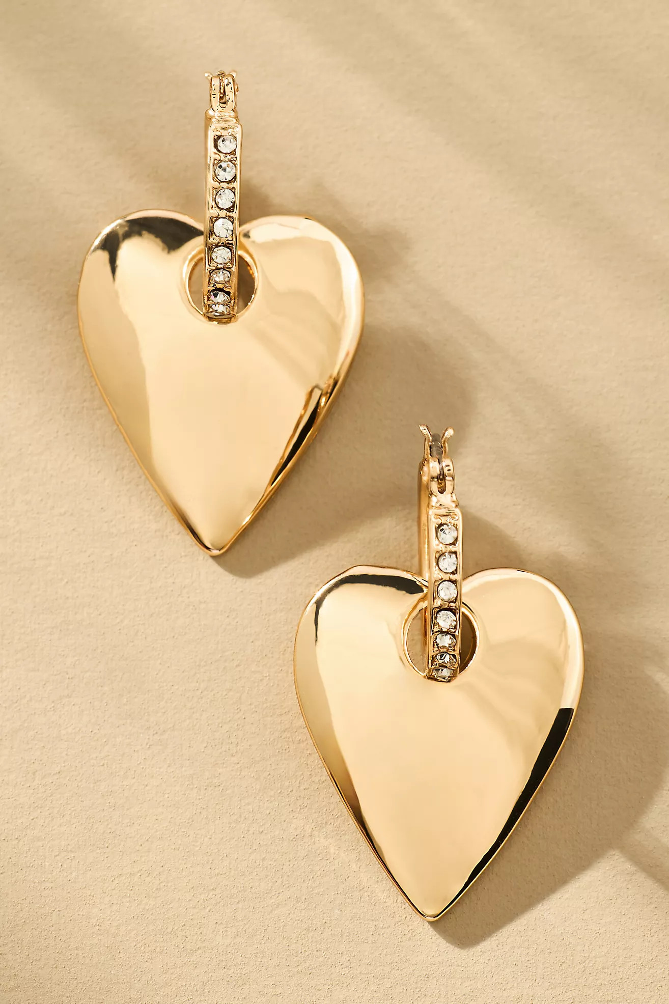 Heart Huggie Hoop Earrings | Anthropologie (US)