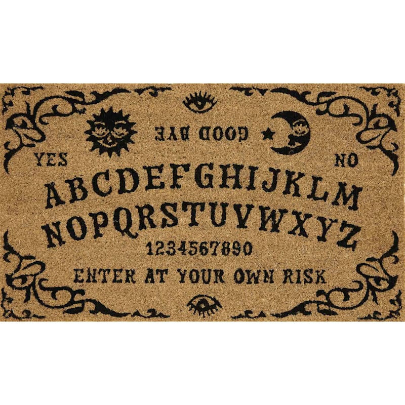 Ouija Board Halloween Coir Mat, 18x30 | At Home