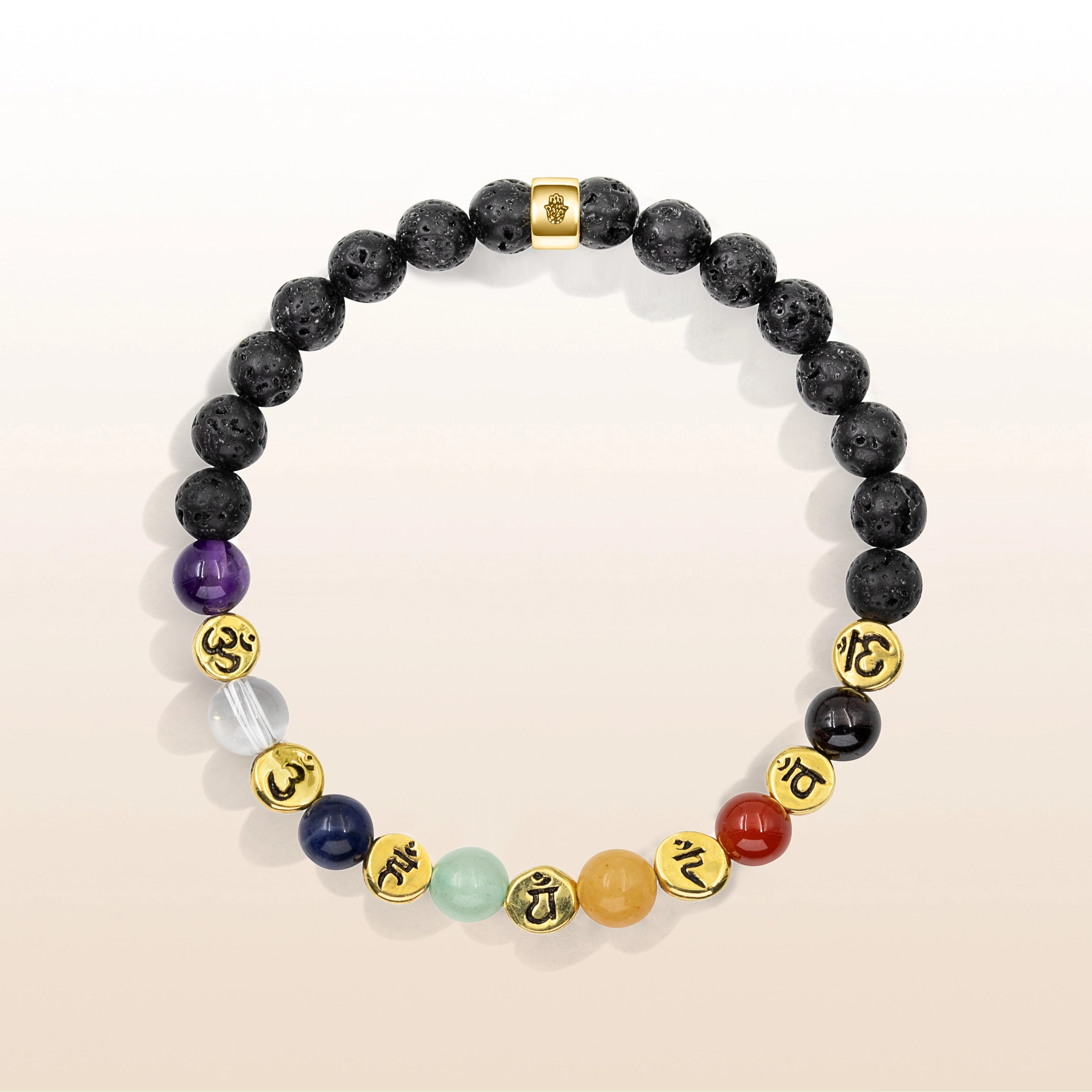 Invigorated Aim - Lava Stone Chakra Bracelet | Karma and Luck