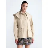Free Assembly Women's and Women's Plus Cinched Utility Jacket with Hood, Sizes XS-4X | Walmart (US)