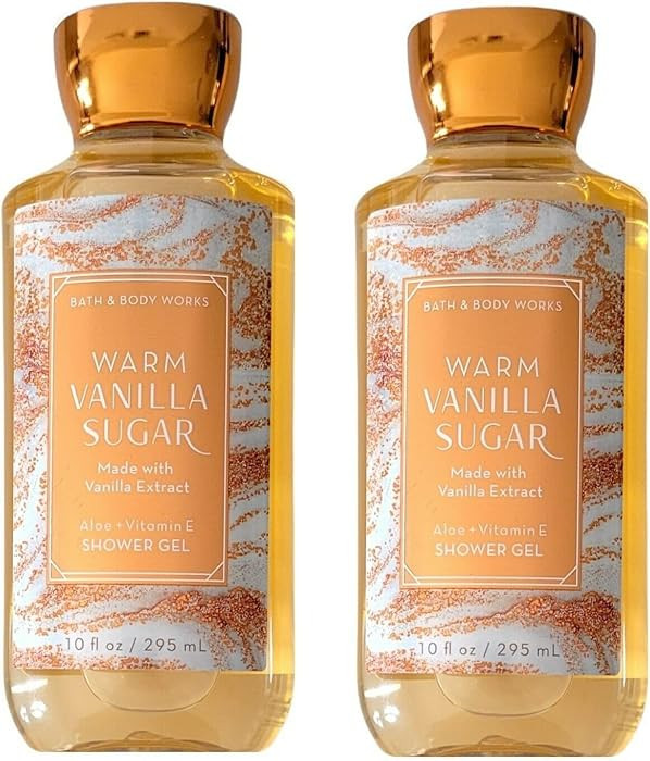 Bath and Body Works Warm Vanilla Sugar Shower Gel Gift Sets For Women 10 Oz 2 Pack (Warm Vanilla ... | Amazon (US)