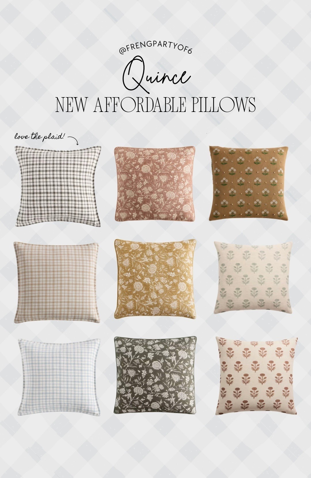 New affordable pillows from Quince! I love these plaid options 😍

#LTKHome