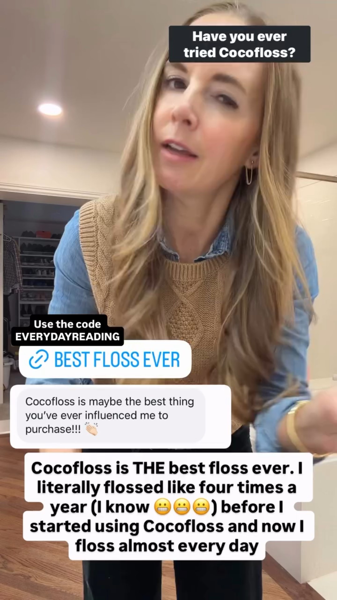 It truly is THE best floss ever!
Use the code EVERYDAYREADING

#LTKGiftGuide #LTKselfcare #LTKBeauty