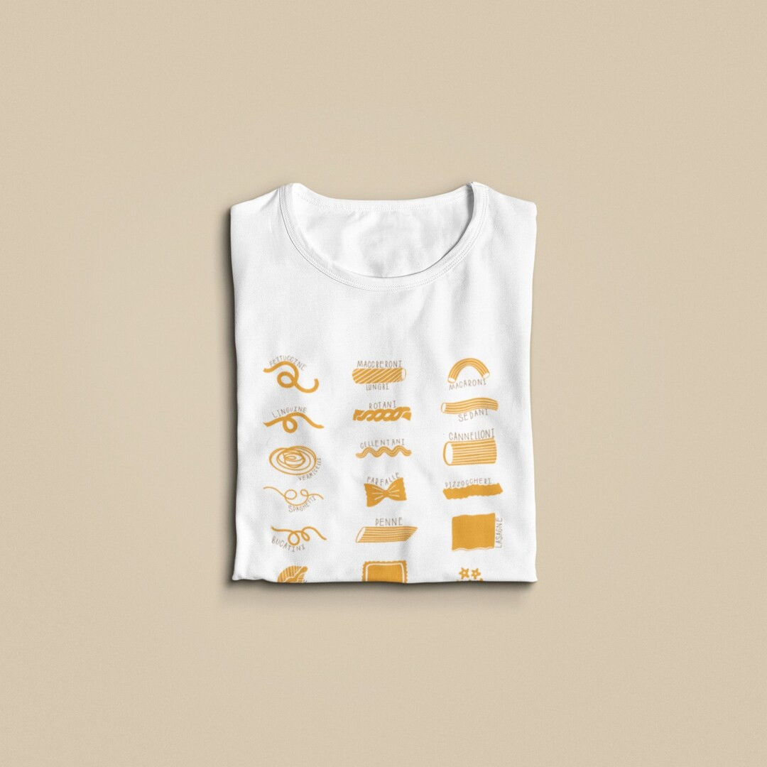 Italian Food Lover Gift Foodie Tshirtcute Pasta Shirt - Etsy | Etsy (US)