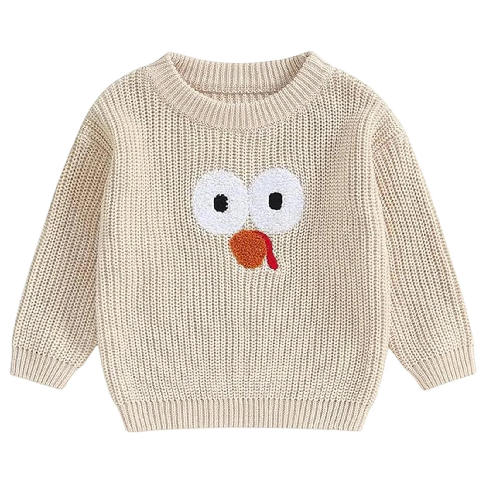 Kiijoy Toddler Girls Sweater Cute Chick Crew Neck Pullover Knitwear Sweater, Sizes 3-4 | Walmart (US)