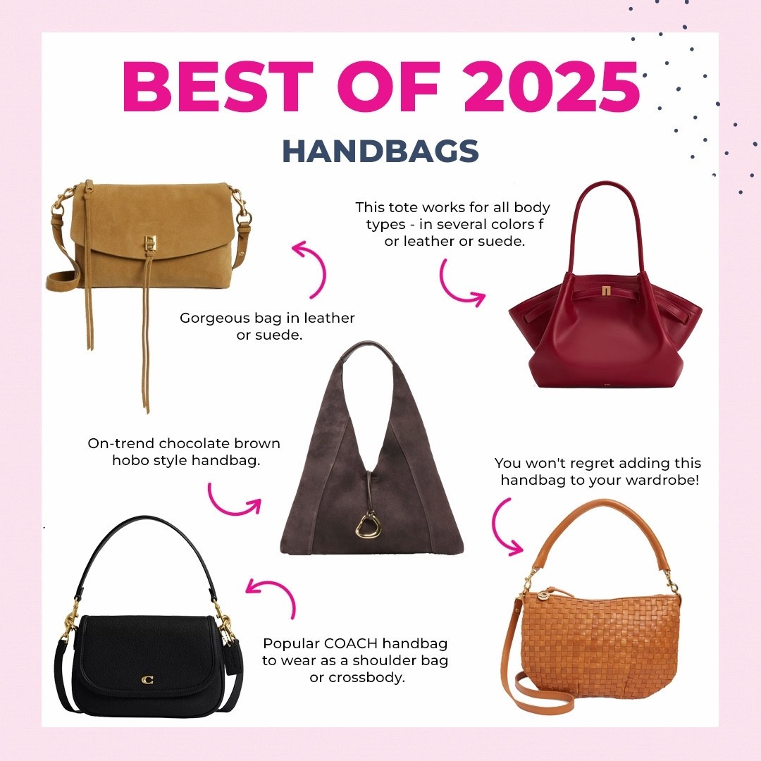 Best of 2025: HANDBAGS
In rich suede or leather - great handbag options that were AWY favorites for 2025! 

#LTKSeasonal #LTKHoliday #LTKSaleAlert