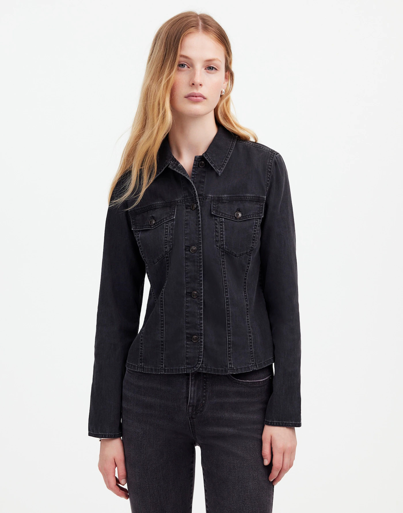 Shrunken Button-Front Shirt | Madewell | Madewell