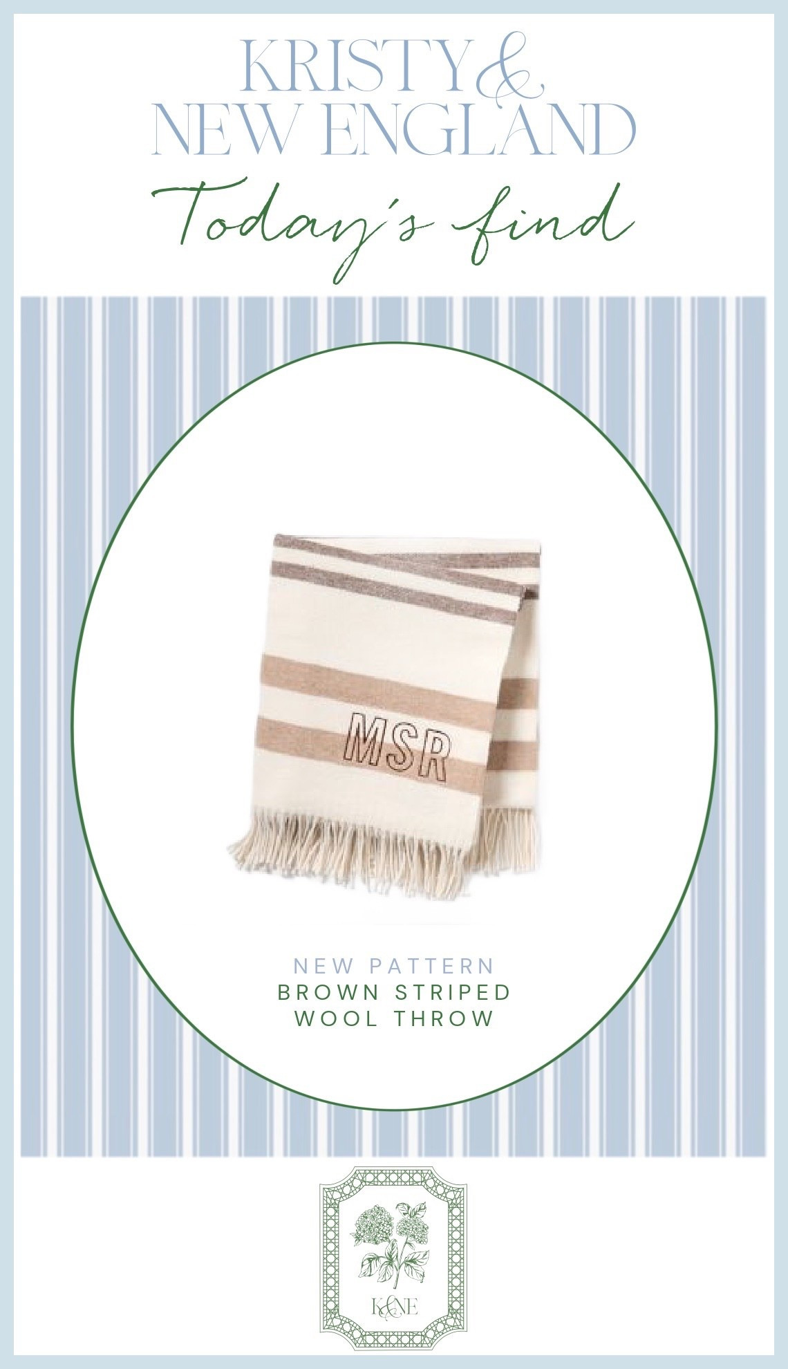 Love this striped tan and brown throw blanket for fall 

#LTKHome