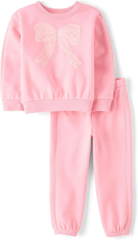 The Children's Place baby-girls And Toddler Long Sleeve Active Shirt and Pant, 2 Piece Outfit | Amazon (US)