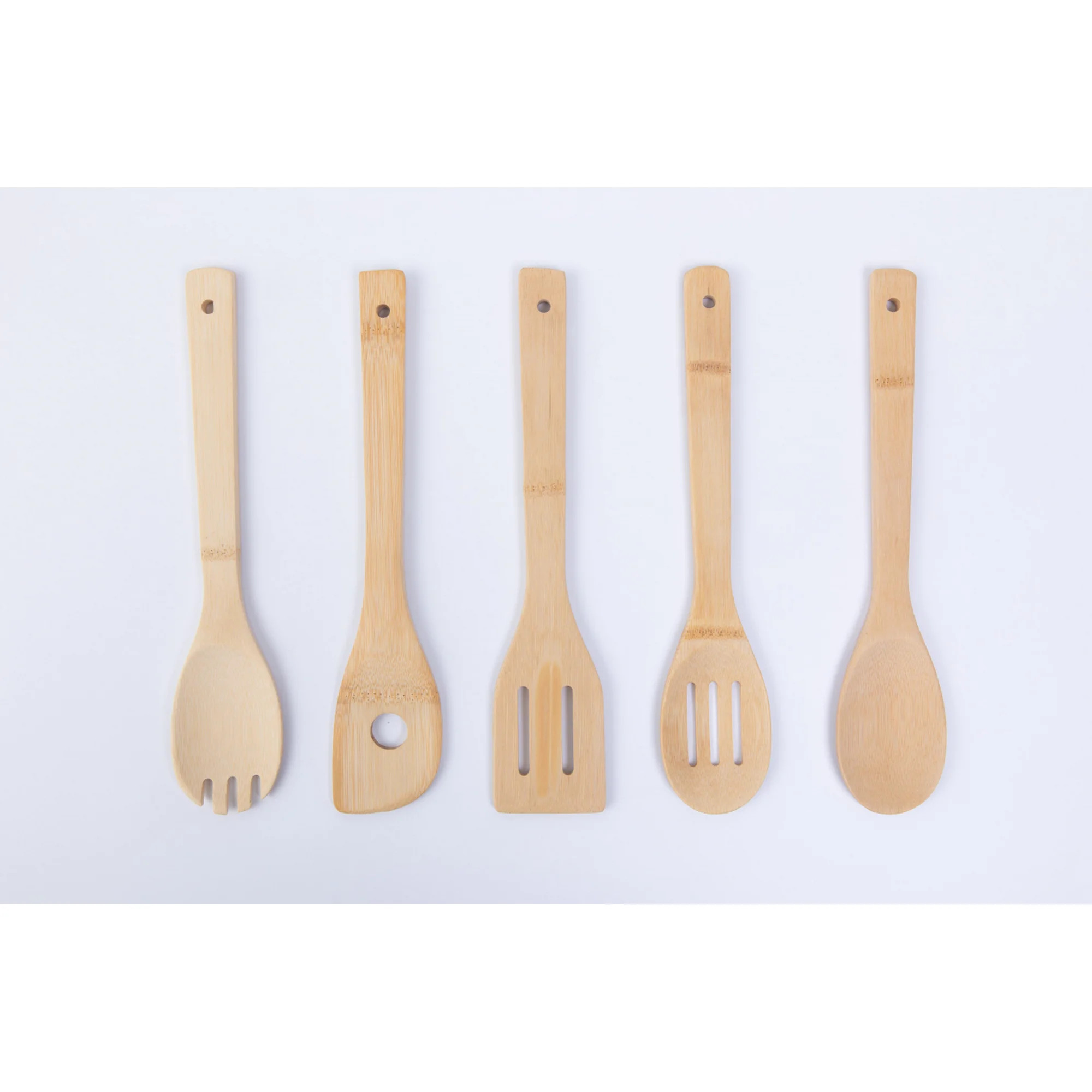 Mainstays 100% Natural Bamboo Tool and Gadgets 5 Pieces Utensil Set | Walmart (US)