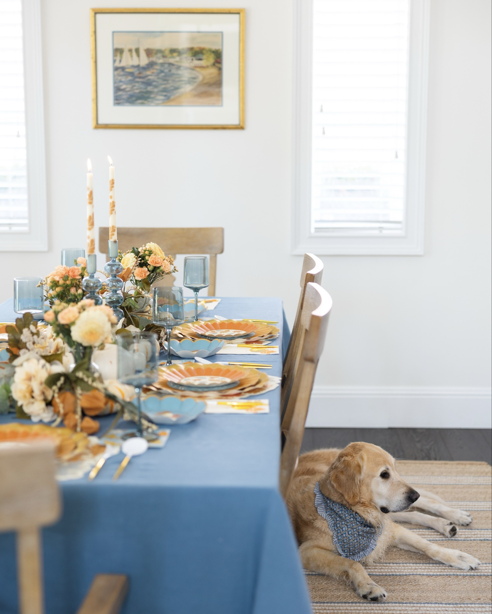 Golden Harvest table and Harvest Blues Fall table 🍂🎃🫶🏻 



#LTKParties #LTKSeasonal #LTKHome