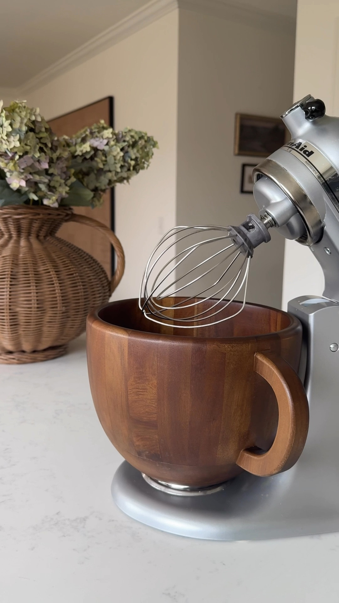 Did you know you could just switch out the bowl on your KitchenAid mixer for an instant upgrade? It is such a simple way to create a cozy, curated look without replacing your appliance. This wood mixing bowl is compatible with both 4.5 and 5 quart tilt-head models. 

KitchenAid Mixer Wood Bowl Upgrade
Kitchen Decor | KitchenAid Mixer | Joanna Gaines Style | Cozy Kitchen Aesthetic | Kitchen Essentials | Home Decor Ideas | Modern Farmhouse Style | Neutral Kitchen Decor | Kitchen Gadgets | Kitchen Styling Tips | Warm Wood Tones | Countertop Decor | Kitchen Remodel Ideas | Classic Kitchen | Aesthetic Kitchen Finds |


#LTKHome #LTKfoodie